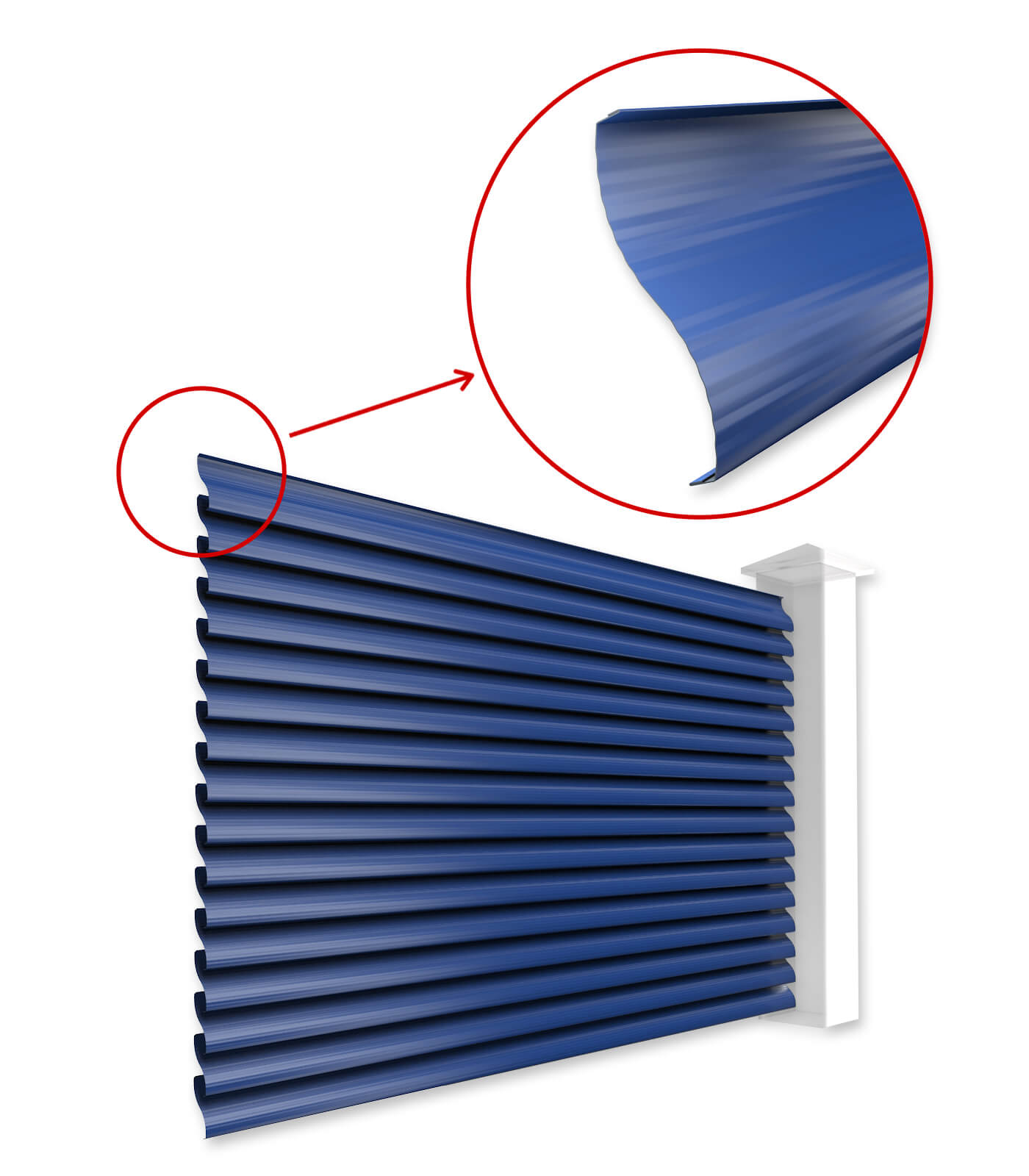 Ламели Еврожалюзи для забора-жалюзи в Уральске