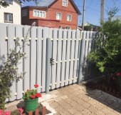 Забор из металлического штакетника, Северо-Казахстанская область, Деркул