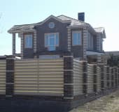 Забор из металлического штакетника, Северо-Казахстанская область, Ливкино